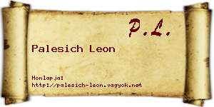 Palesich Leon névjegykártya